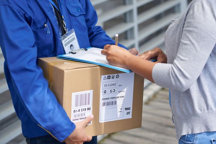 person receiving shipment